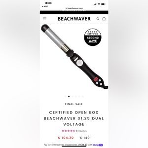 Beachwaver S1.25 Dual Voltage